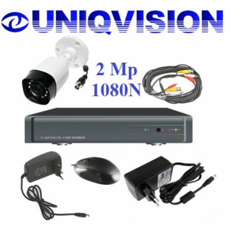 Комплект AHD видеонаблюдения UNIQVISION "Уличный базовый" - 169989