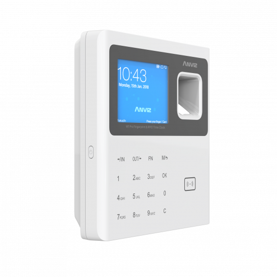 Anviz W1Pro(EM) Биометрическая система учета рабочего времени с цветным экраном. Сканер отпечатка пальца и RFID считыватель.  - 3