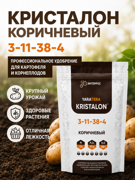 Удобрение Kristalon Коричневый 3-11-38+4MgO 500г. - 183445